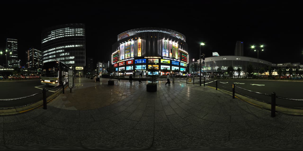 Exterior of the Yodobashi Camera Multimedia Akiba building in Akihabara