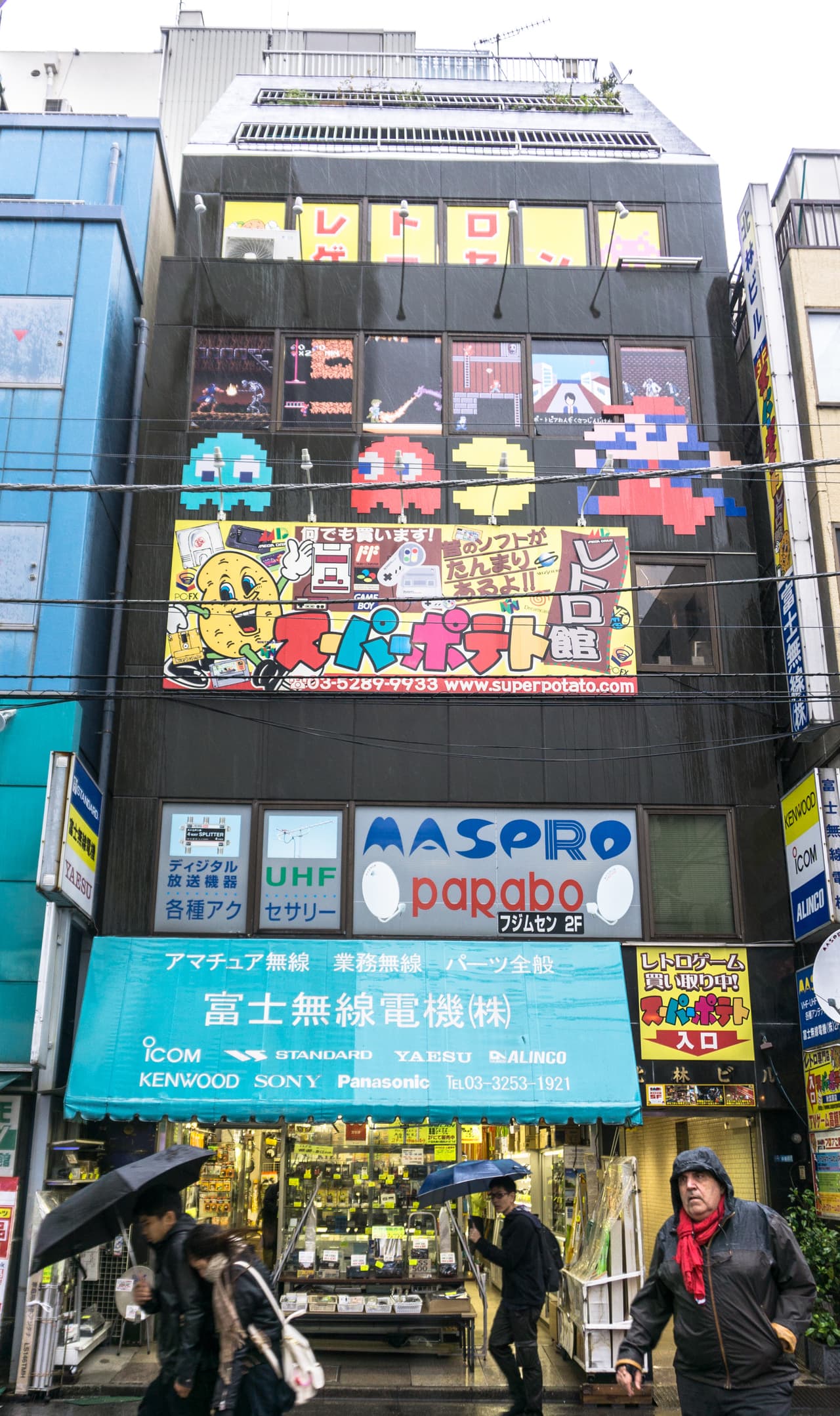 Storefront of Super Potato retro game shop in Akihabara, Tokyo