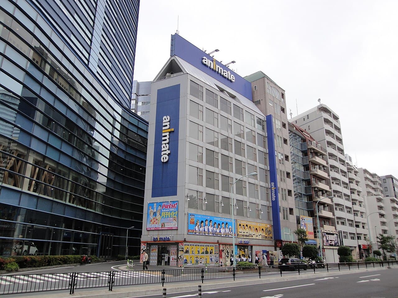 The Animate flagship store in Ikebukuro, Tokyo (photographed June 2012), a multi-storey anime and manga goods shop in the Otome Road / Sunshine City district.